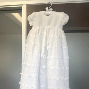 Baby girl Christening/Baptism gown, size 9M